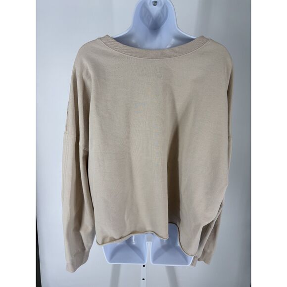 Mattel Barbie Graphic Sweatshirt Beige Crewneck Pullover - Picture 2 of 5